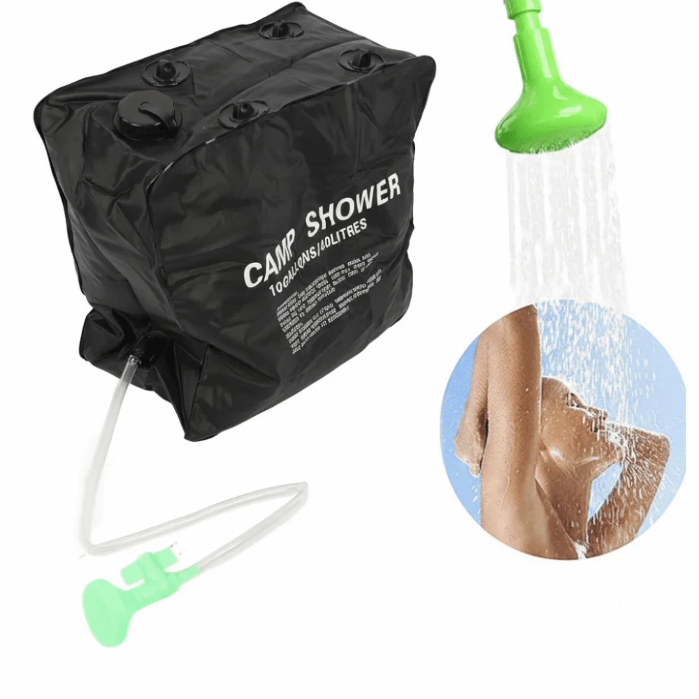 Sac de douche durable 40 L PVC avec pulvérisateur solaire Voyage plein air – Image 2