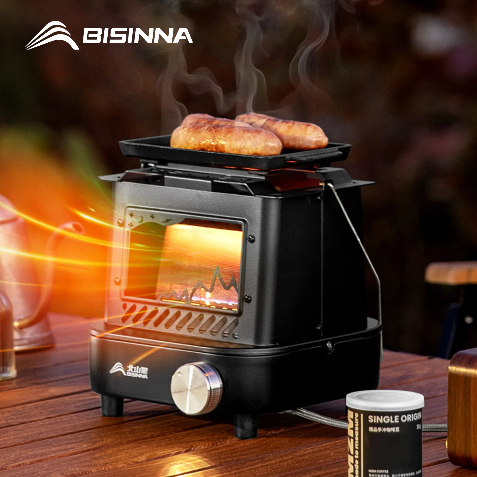 Réchaud/Cuisinière/Chauffage à gaz rétro légère plein air BISINNA – Image 3