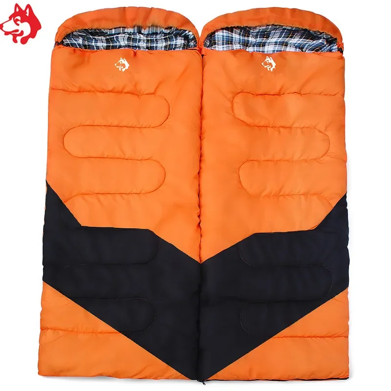 Sac de couchage double en coton à maillons imperméable - Sacs de couchage 0/-10 °C Jungle king – Image 4