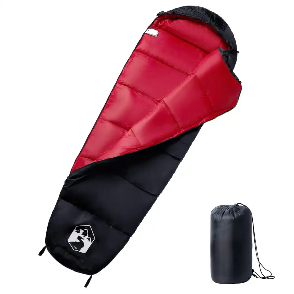 Sac de couchage momie 3 saisons, 15/25°C -180 x 63 cm Ultraléger Imperméable Chaud Épais