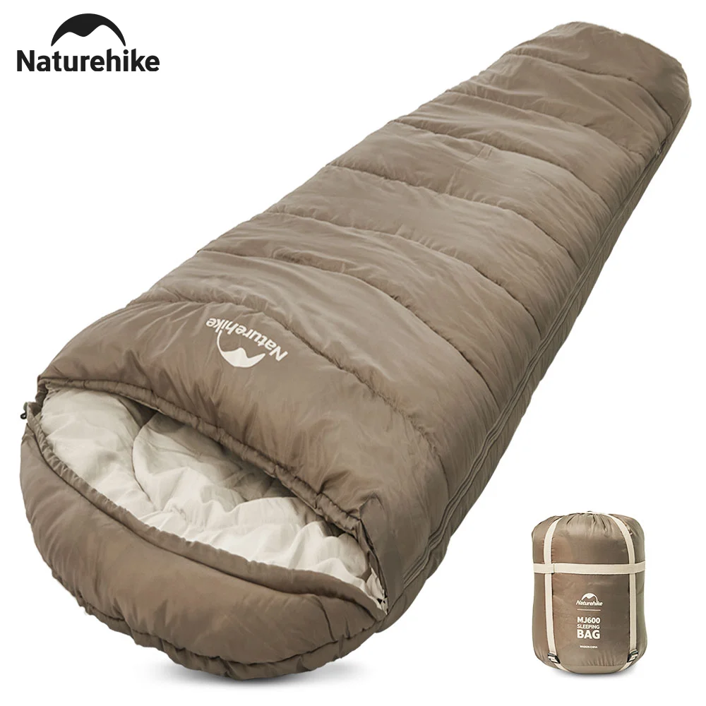 Sac de couchage ,portable, imperméable, 4 saisons, en coton, Naturehike MJ600