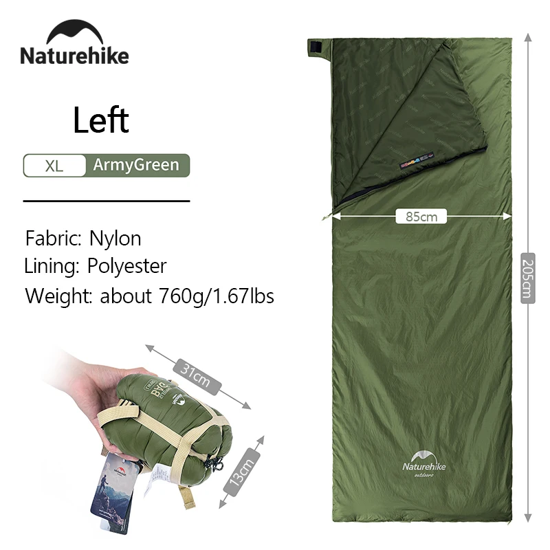 Sac de couchage de camping, imperméable, ultraléger, 3 saisons, grand sac Naturehike 2026 – Image 7