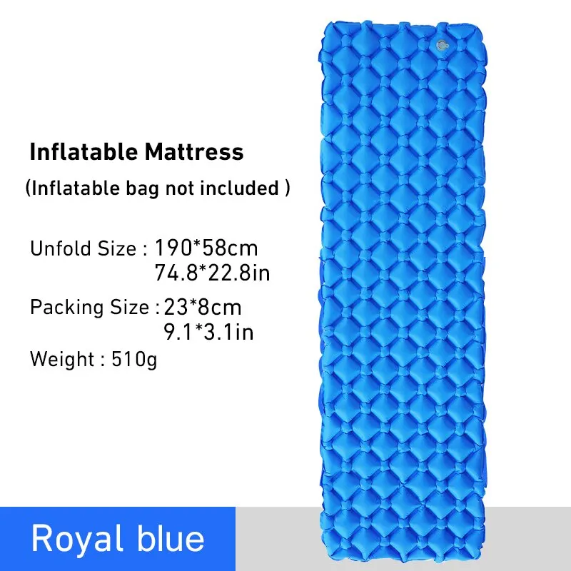 Matelas gonflable ultraléger Coussin d'air d'extérieur Randonnée WESTTUNE – Image 11
