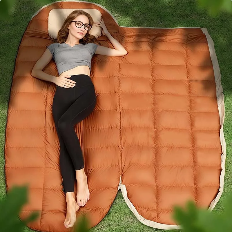 Sac de couchage en duvet imperméable plus large 225CM * 95CM – Image 5