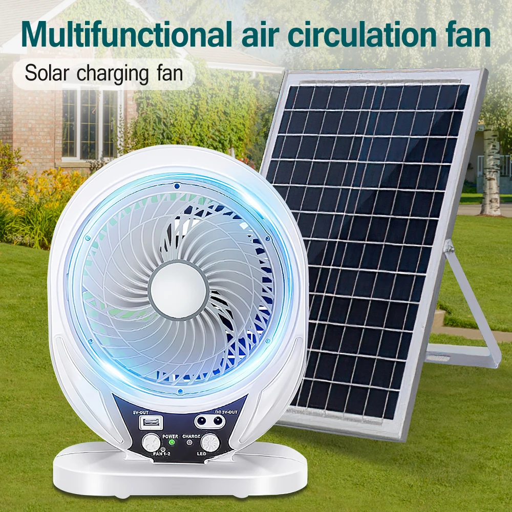 Ventilateur solaire portable aste – Image 2