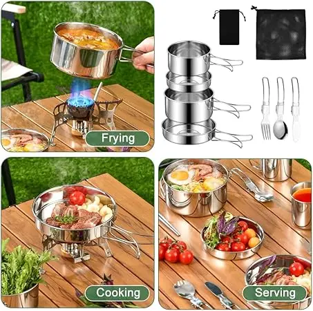 Ensemble de casseroles antiadhésives acier inoxydable – Image 18