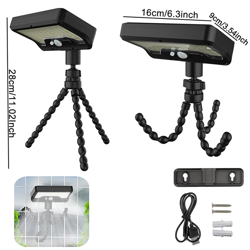 Lot de 2 lampes solaires solaires à 92 LED à détecteur de mouvement à clipser étanche IP65 – Image 3