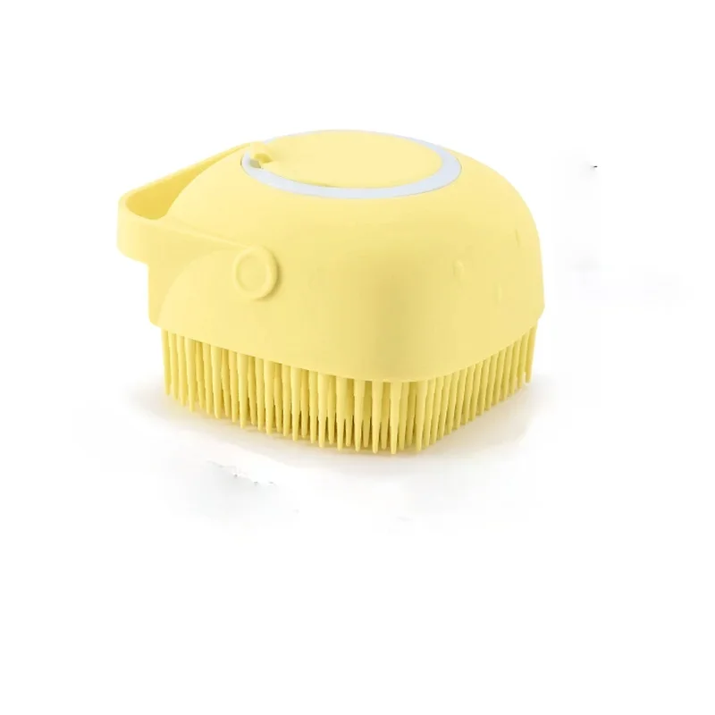 Brosse de bain en silicone pour chat/chien, brosse douce à remplissage – Image 4