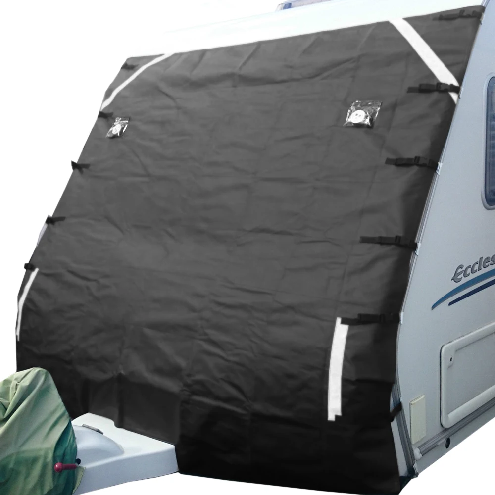 Housse de pare-brise avant UV avec 2 lumières pour caravane camping-car 210x175 cm – Image 2