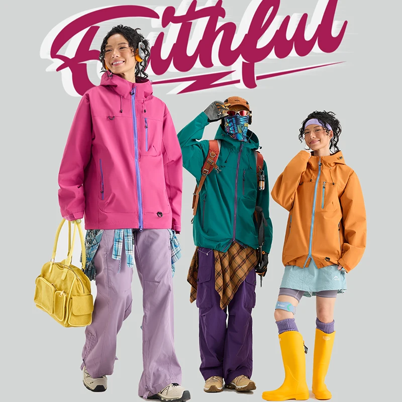 Veste à capuche de randonnée unisexe imperméable, coupe-vent d'automne – Image 6