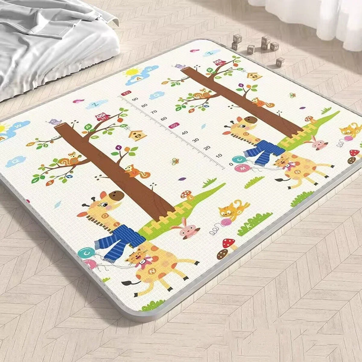 Tapis de jeu/d'activité rampant pour bébé EPE non toxique sécuritaire 5 tailles au choix – Image 11