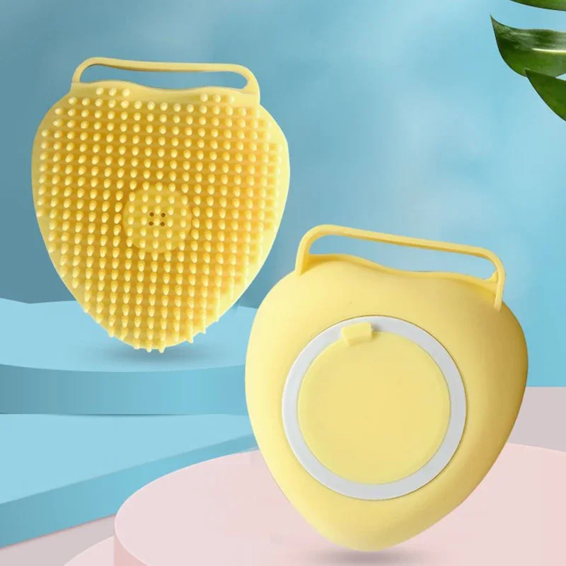 Brosse de bain en silicone pour chat/chien, brosse douce à remplissage – Image 5