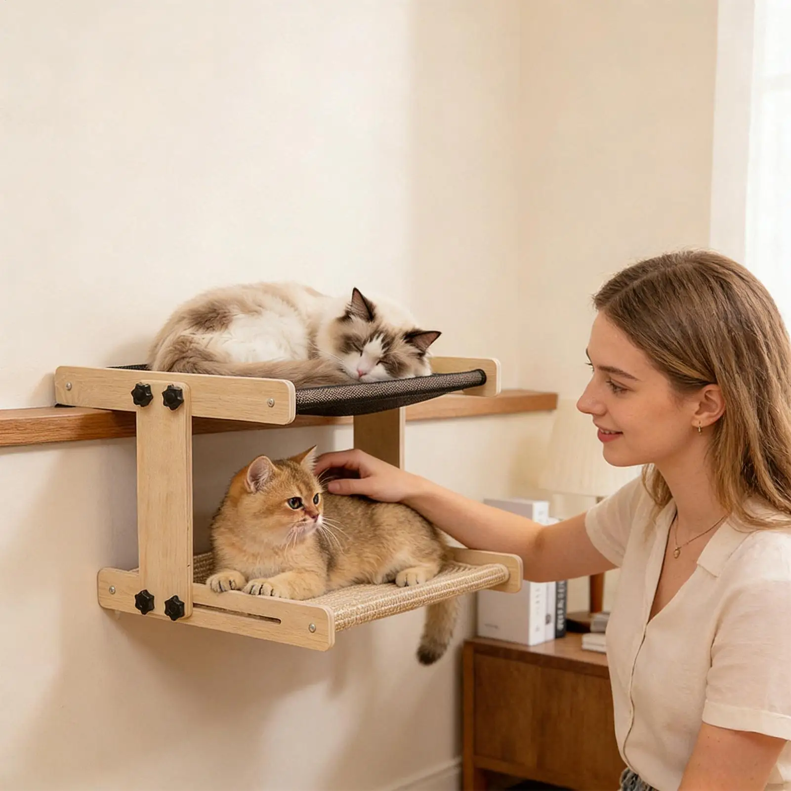 Lit pour mobilier d'intérieur pour chat, hamac flottant, – Image 2