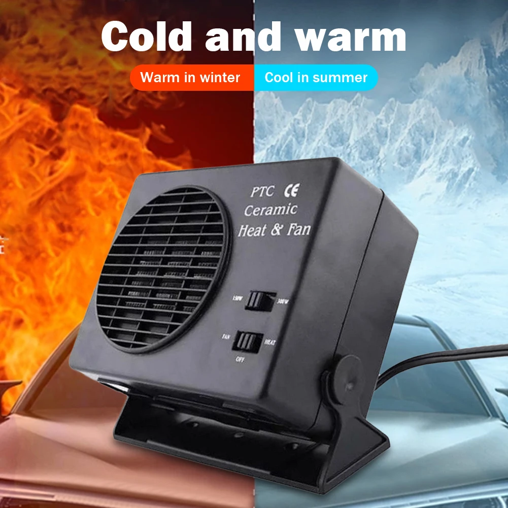 Chauffage de voiture 150/300W 12V Dégivreur de vitres Désembuer – Image 9