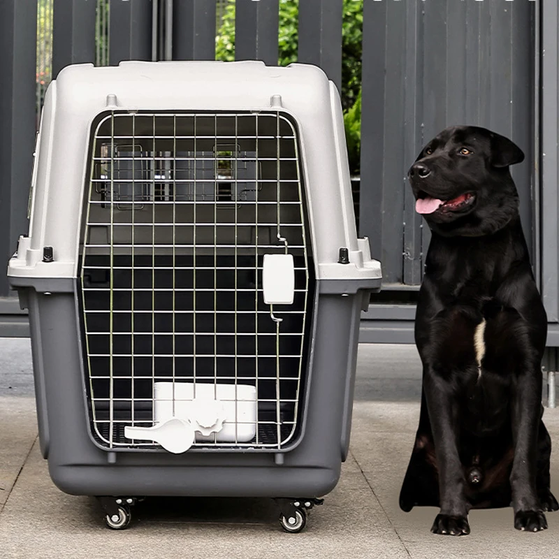 Dog Cage Pet Carrier Kennel Dog Travel Cate Portable Dog Cage for Small and Large Pets Air Box – Image 5