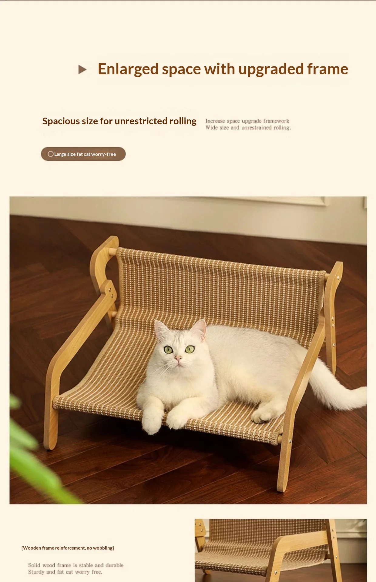 Lit de repos pour chat en forme de canapé Griffoir pour chat – Image 10