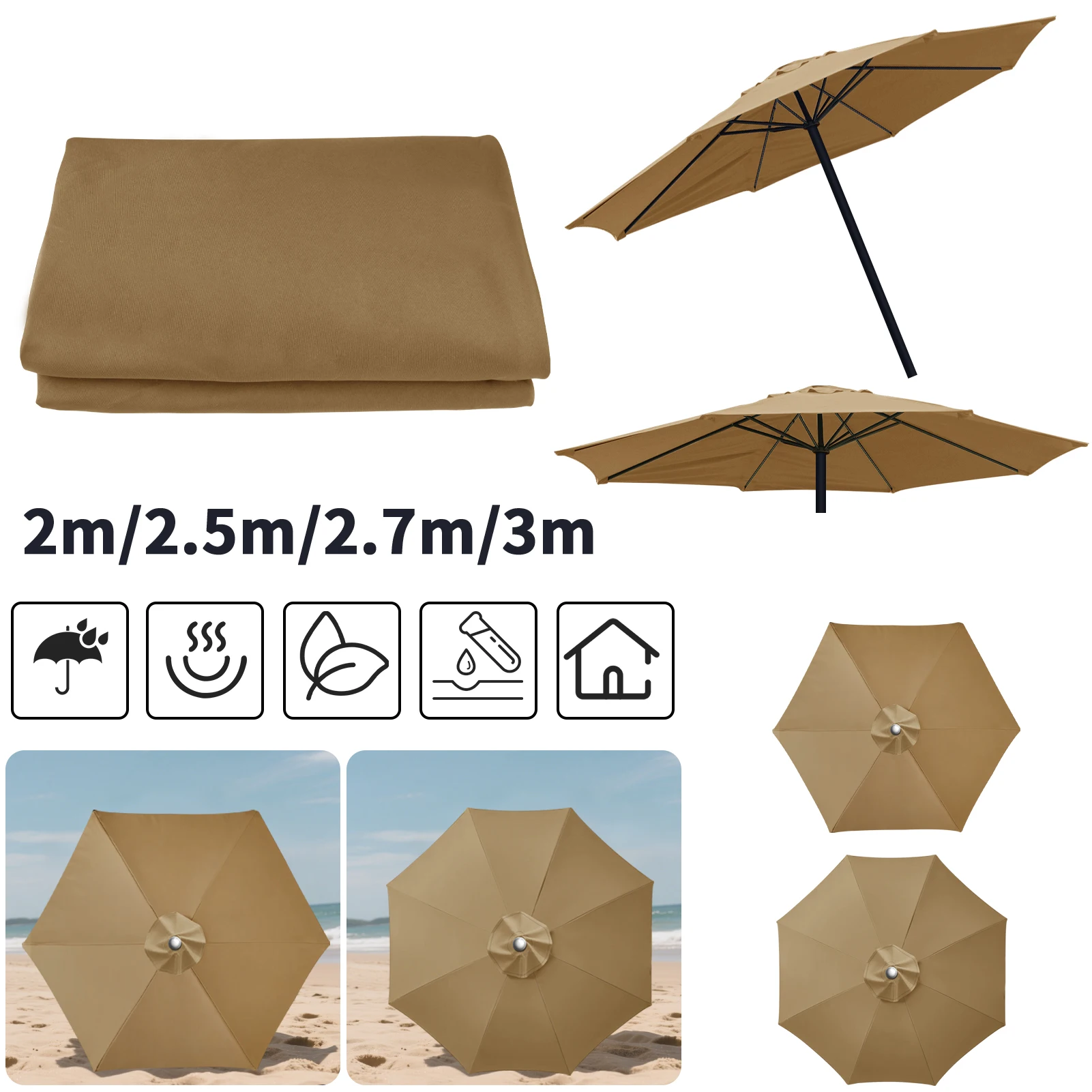 TISSU DE REMPLACEMENT pour Réparation de Parasol – Image 21