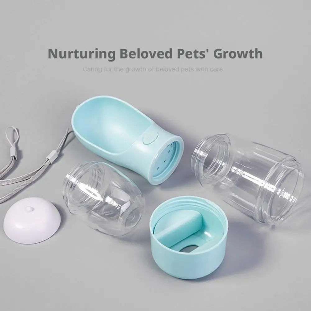 Bouteille d'eau portable 3-en-1 distributeur d'eau, de nourriture et sac a crotte – Image 21