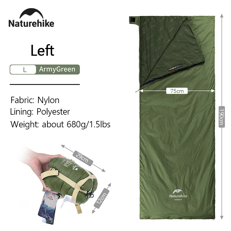 Sac de couchage de camping, imperméable, ultraléger, 3 saisons, grand sac Naturehike 2026 – Image 9