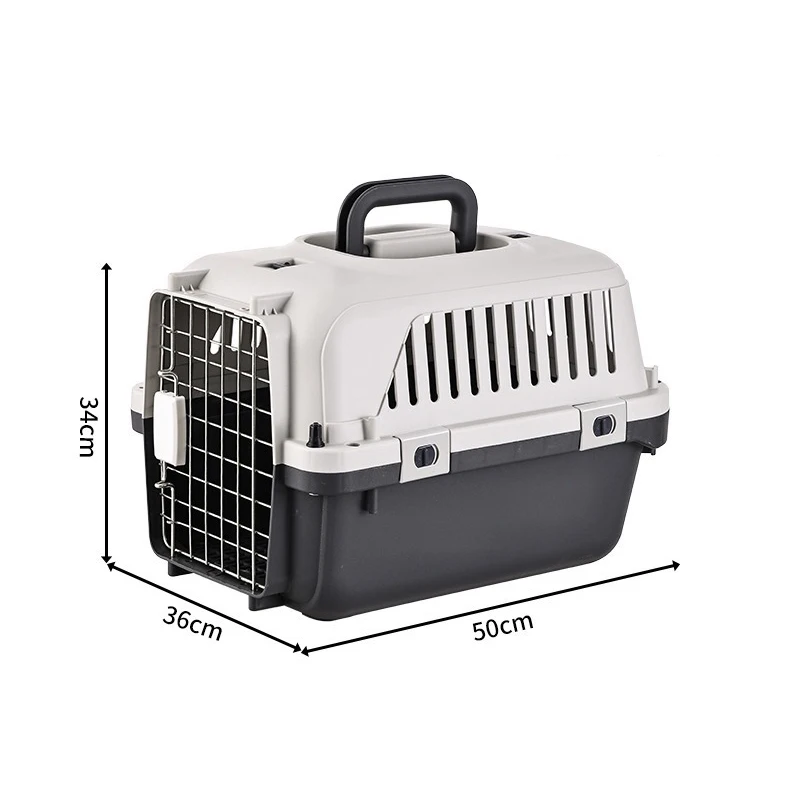 Dog Cage Pet Carrier Kennel Dog Travel Cate Portable Dog Cage for Small and Large Pets Air Box – Image 3