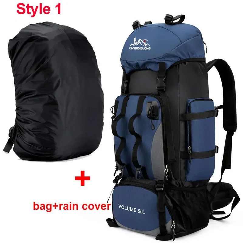 Sac à dos imperméable grande capacité 90 L randonnée camping sport de plein air plutôt hommes – Image 10