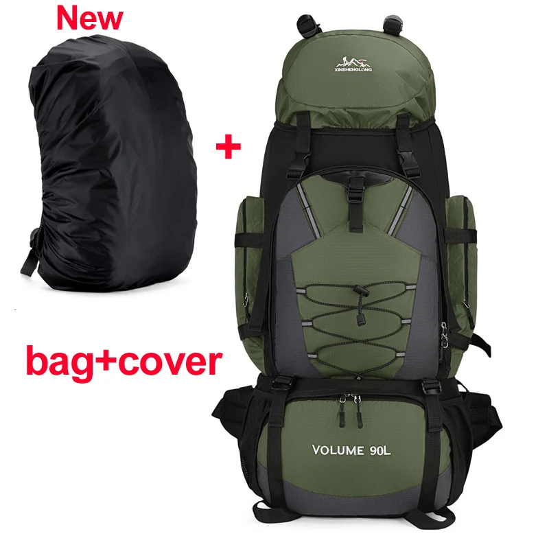 Sac à dos imperméable grande capacité 90 L randonnée camping sport de plein air plutôt hommes – Image 17