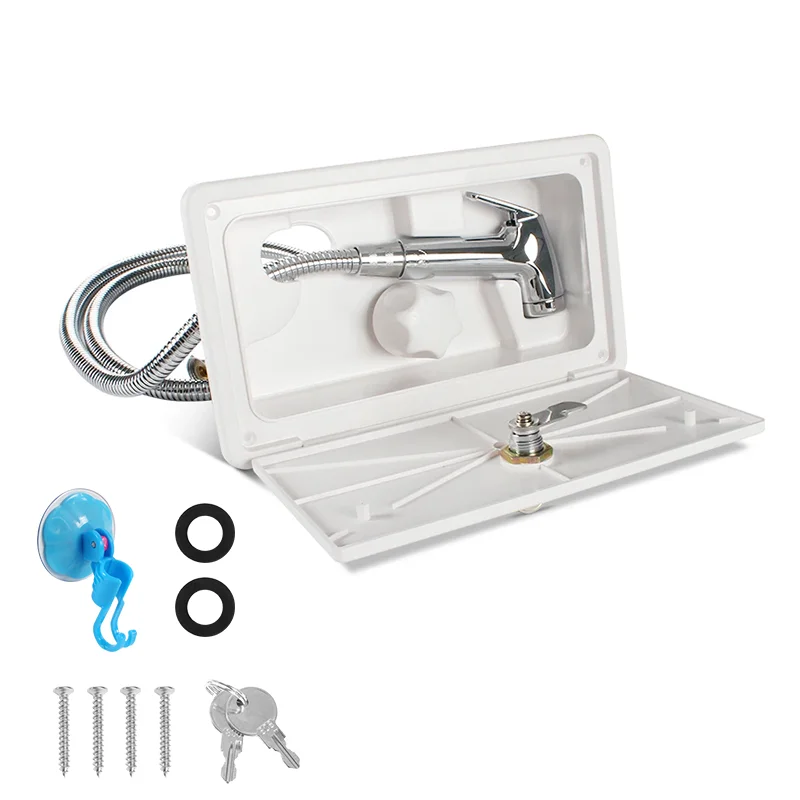 Boîte de douche extérieure Kit avec serrure – Image 7