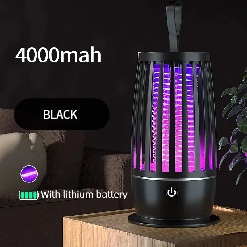 Lampe anti-moustiques électrique rechargeable par USB 2026, silencieux pour extérieur et intérieur – Image 12