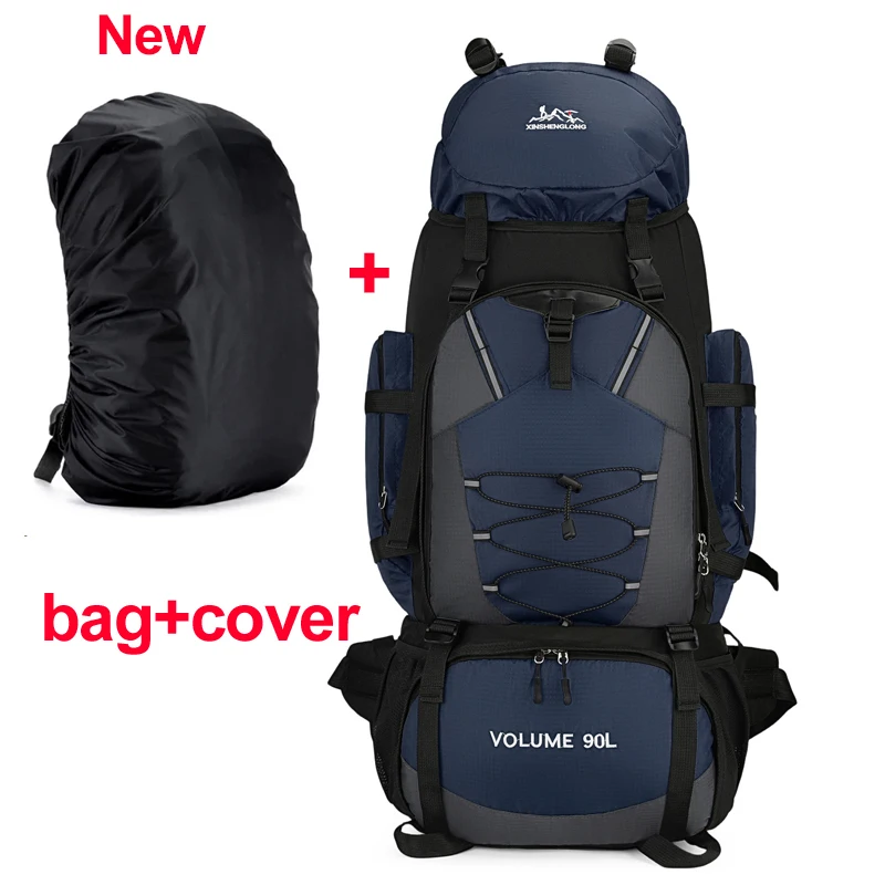 Sac à dos imperméable grande capacité 90 L randonnée camping sport de plein air plutôt hommes – Image 12