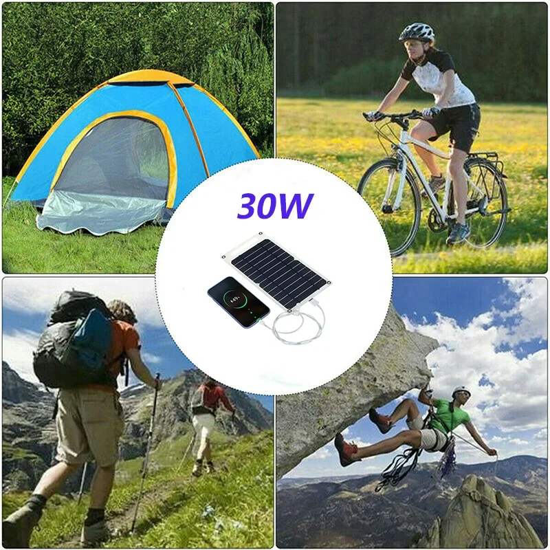 Panneau solaire 5V USB Type-C chargeur téléphone portable – Image 6