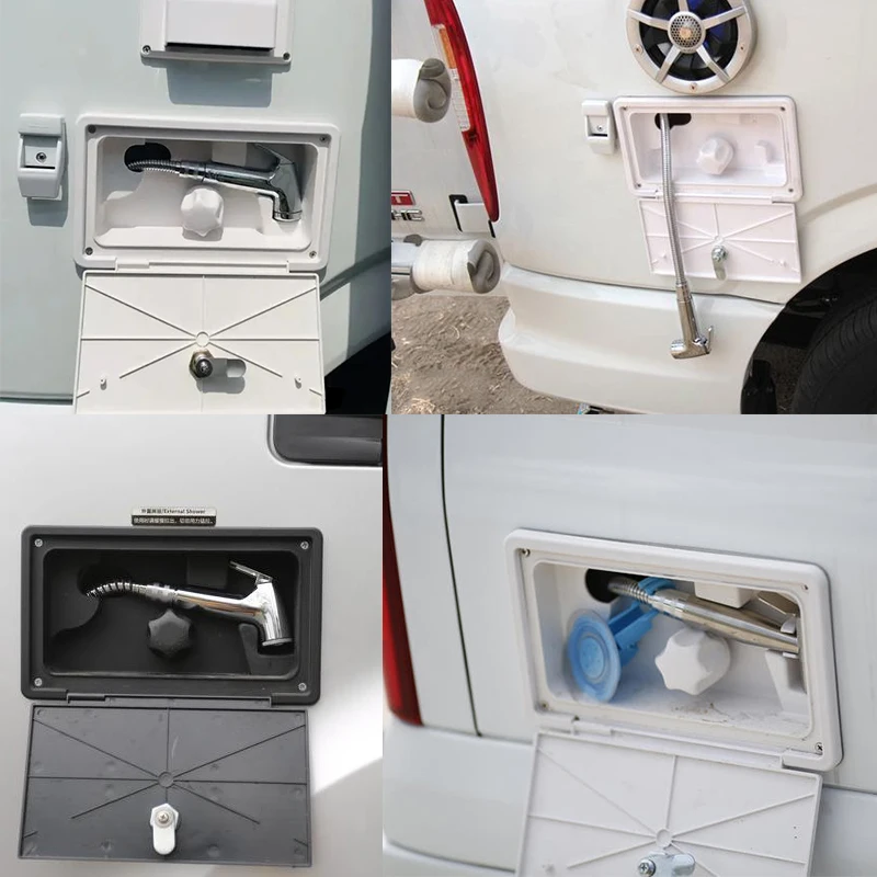 Boîte de douche extérieure Kit avec serrure – Image 9