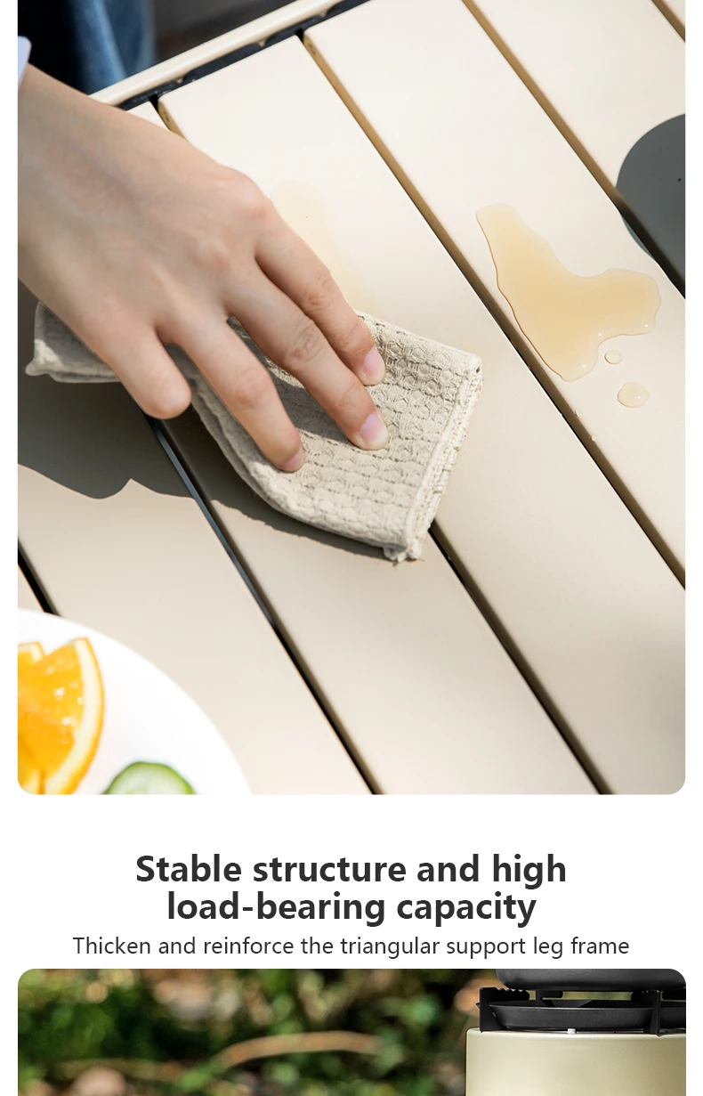 TABLE pliante Portable en acier au carbone avec sac de transport – Image 20