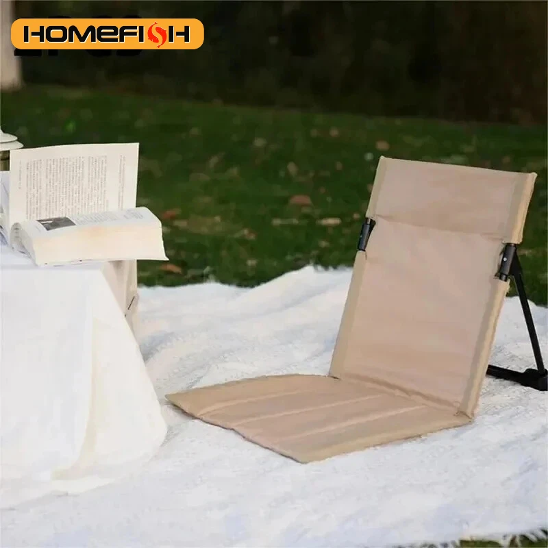 Chaise de camping pliable dossier, coussin, pique-nique, jardin, plage, parc, camping,