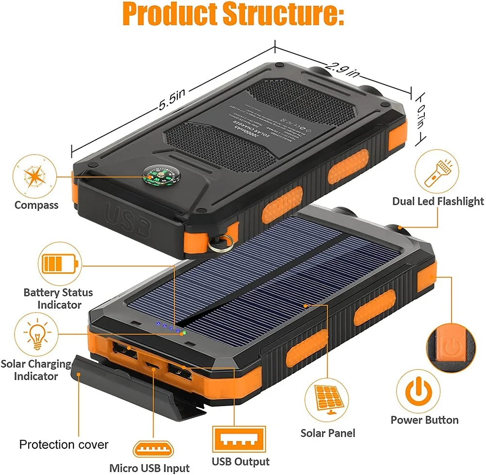 Banque d'énergie solaire 80000mAh – Image 6