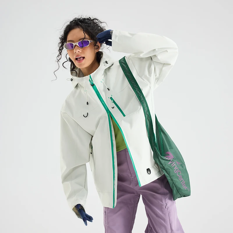 Veste à capuche de randonnée unisexe imperméable, coupe-vent d'automne – Image 5