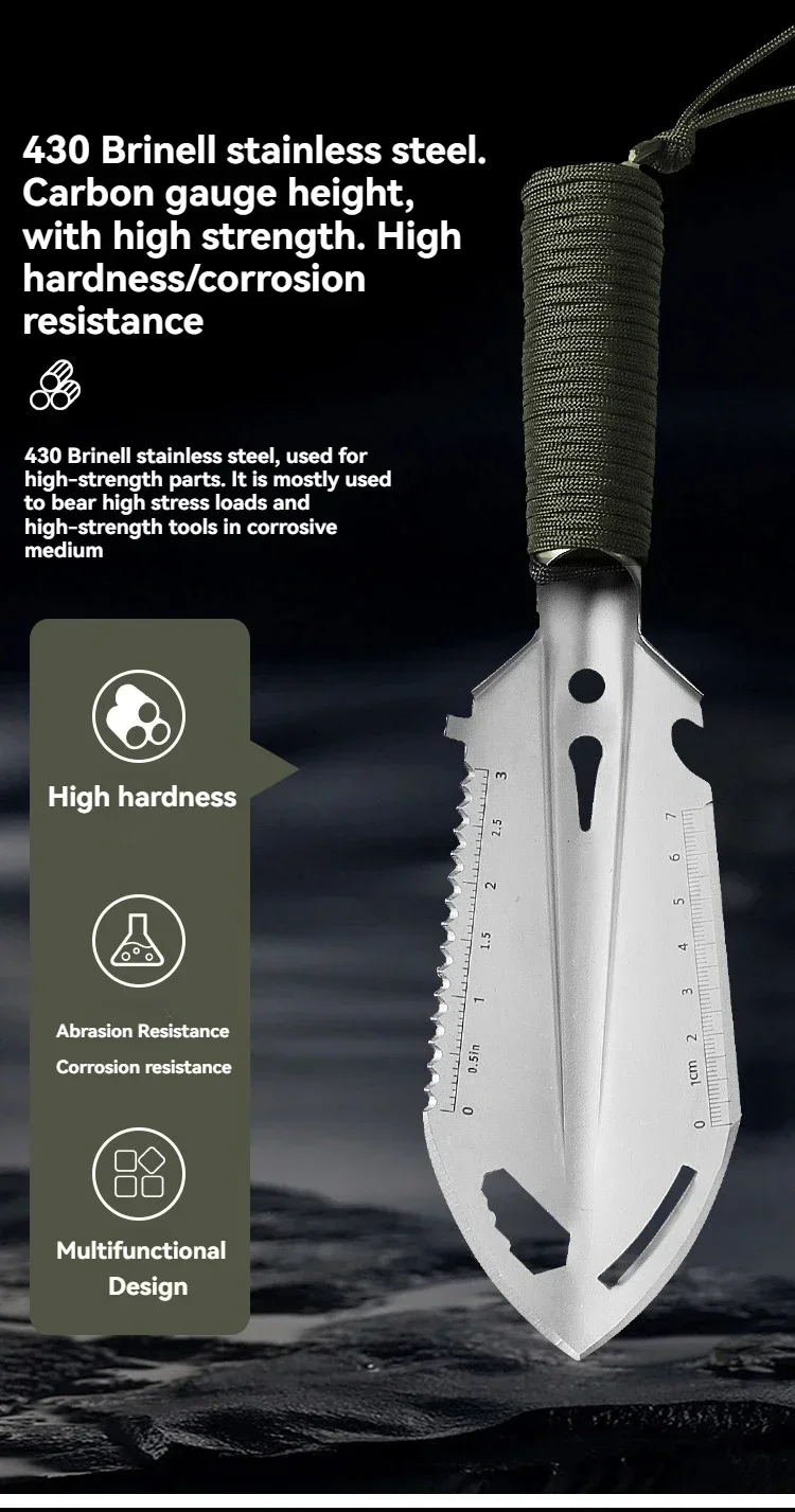 Pelle multifonctionnelle portable pour le camping – Image 14