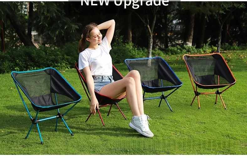 chaise pliante en alliage d'aluminium ultra légère Confortable (159kg) – Image 13