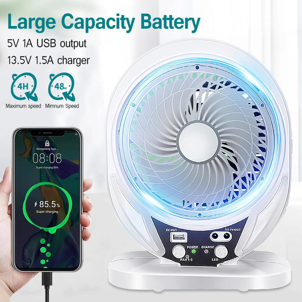 Ventilateur solaire portable aste – Image 8