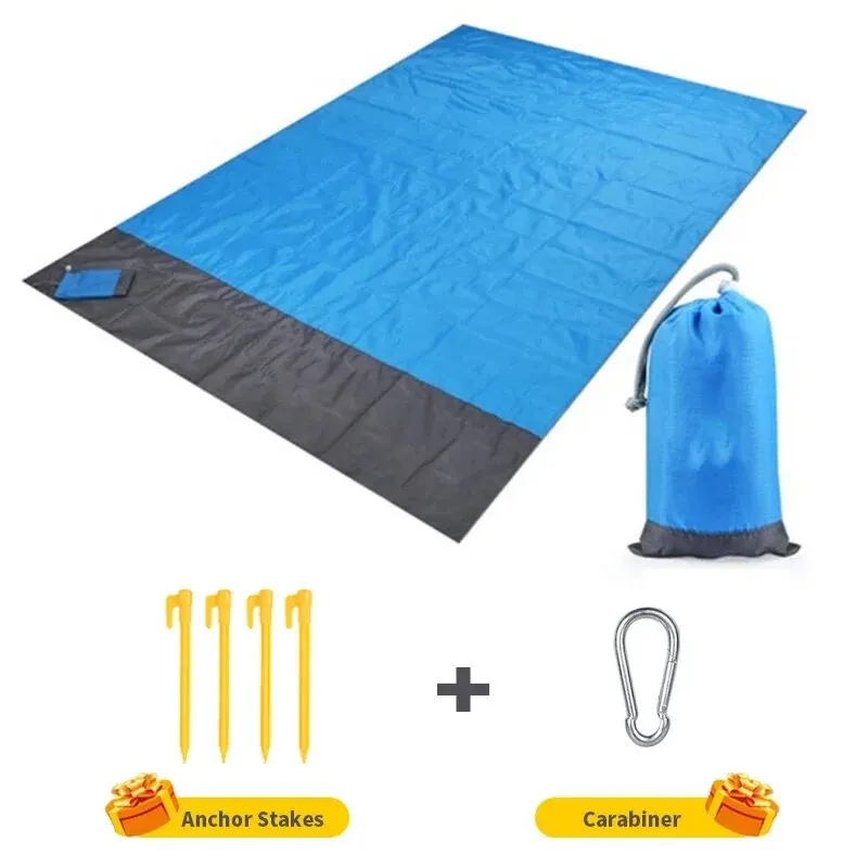Tapis/drap/Couverture de plage imperméable et résistante au sable 200 x 140 cm légère – Image 8