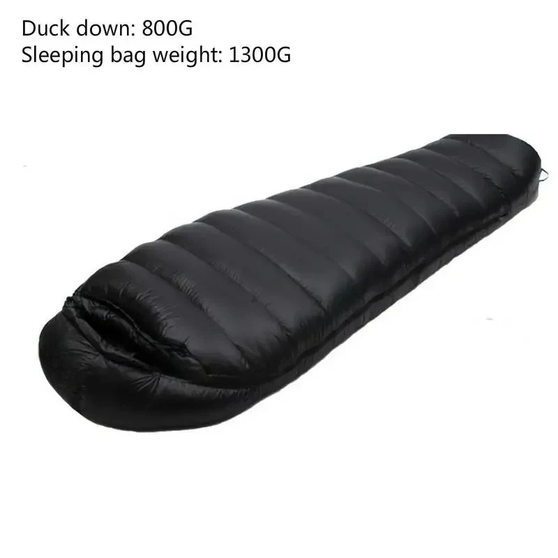 Sac de couchage ultra léger en duvet d'hiver et d'automne 400 g, 1 200 g 0 à -10 – Image 29