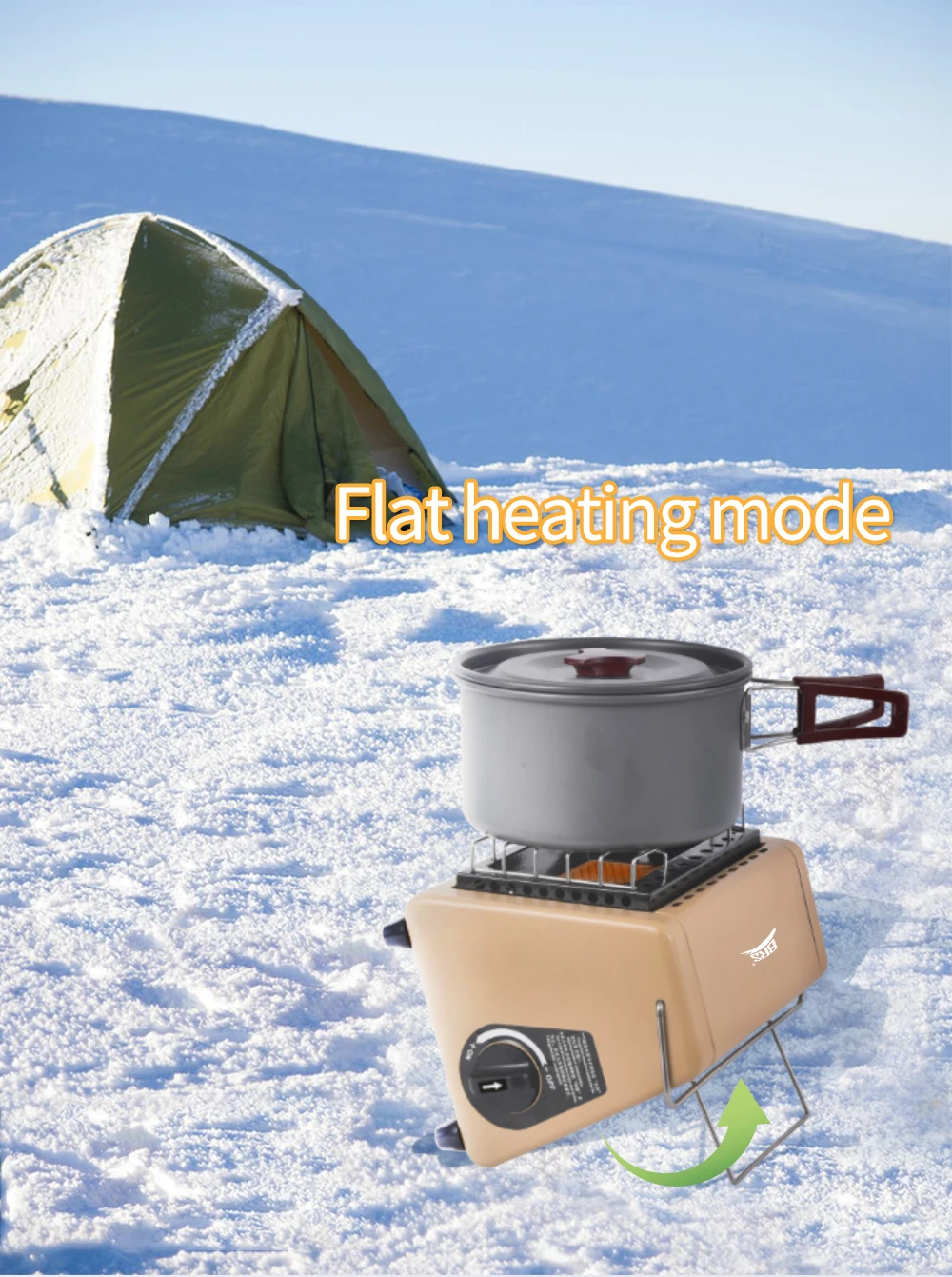 Mini cartouche chauffante Portable multi-usage pour Camping, chauffe-mains d'extérieur sans fumée, poêle à feu d'intérieur – Image 12
