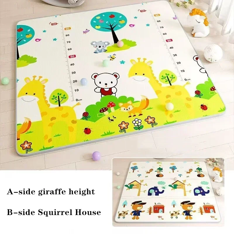 Tapis de jeu/d'activité rampant pour bébé EPE non toxique sécuritaire 5 tailles au choix – Image 20