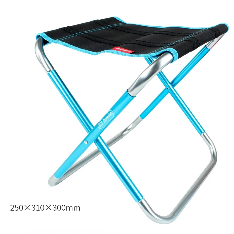 grand Tabouret pliant 70x75 en alliage d'aluminiumultra compact pêche, camping, plein air – Image 6