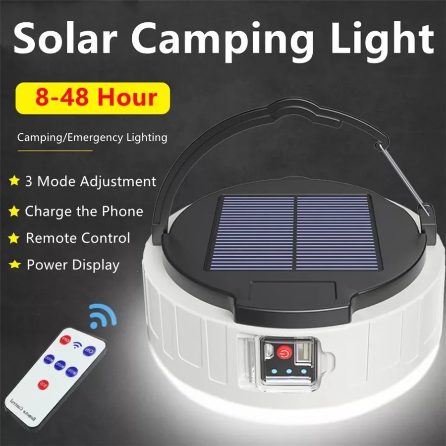 Lampes solaires d'extérieur portables à LED, 3 modes, rechargeables – Image 7
