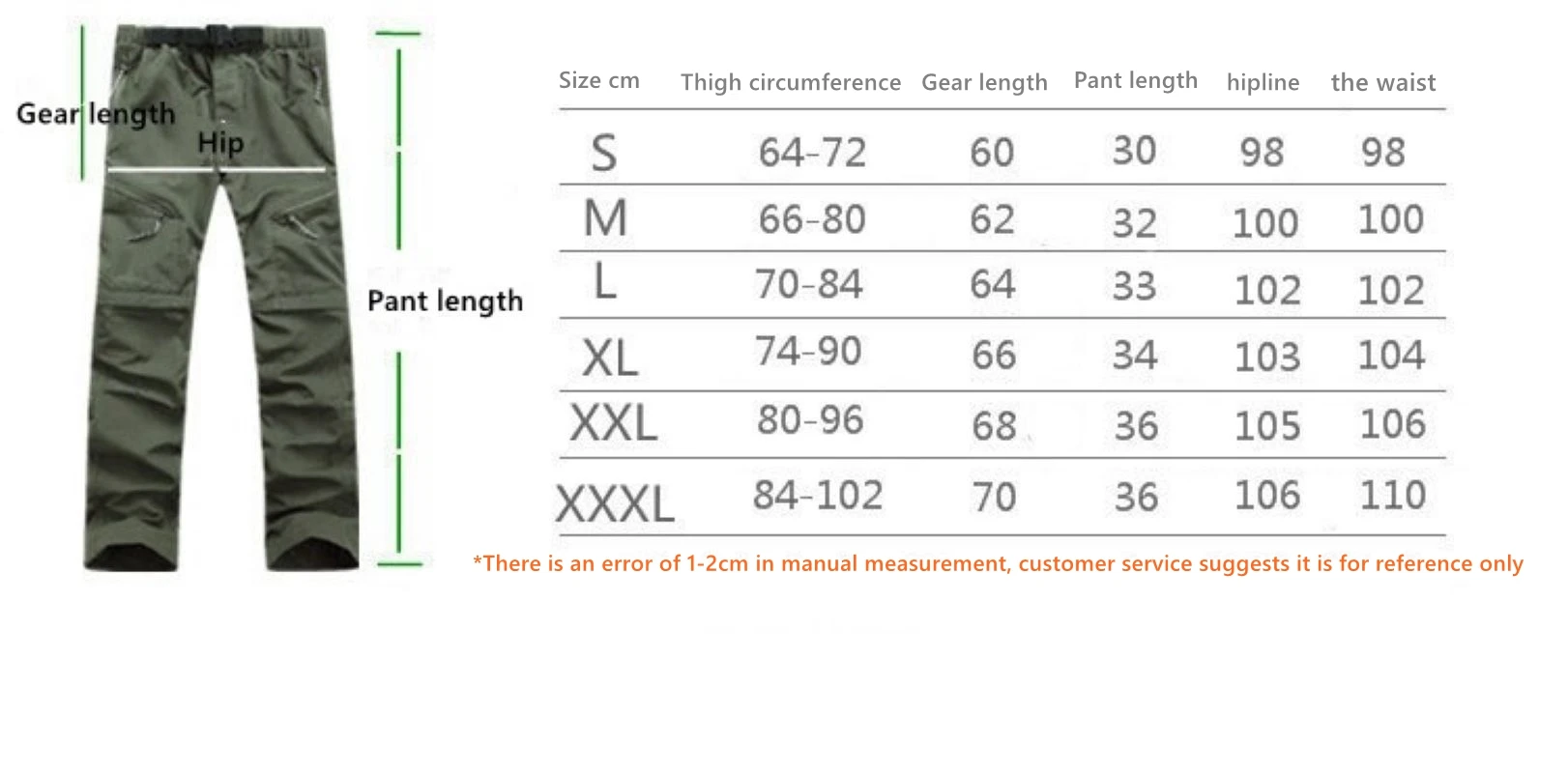 Pantalon/short tactique été h/f séchage rapide imperméable – Image 25