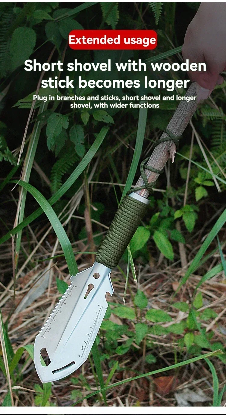 Pelle multifonctionnelle portable pour le camping – Image 12