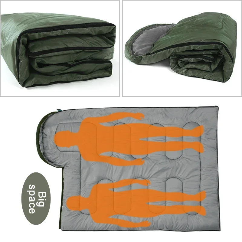 Sac de couchage ultraléger, imperméable, enveloppe chaude, 3 saisons, 15/5°C 1er Prix – Image 3