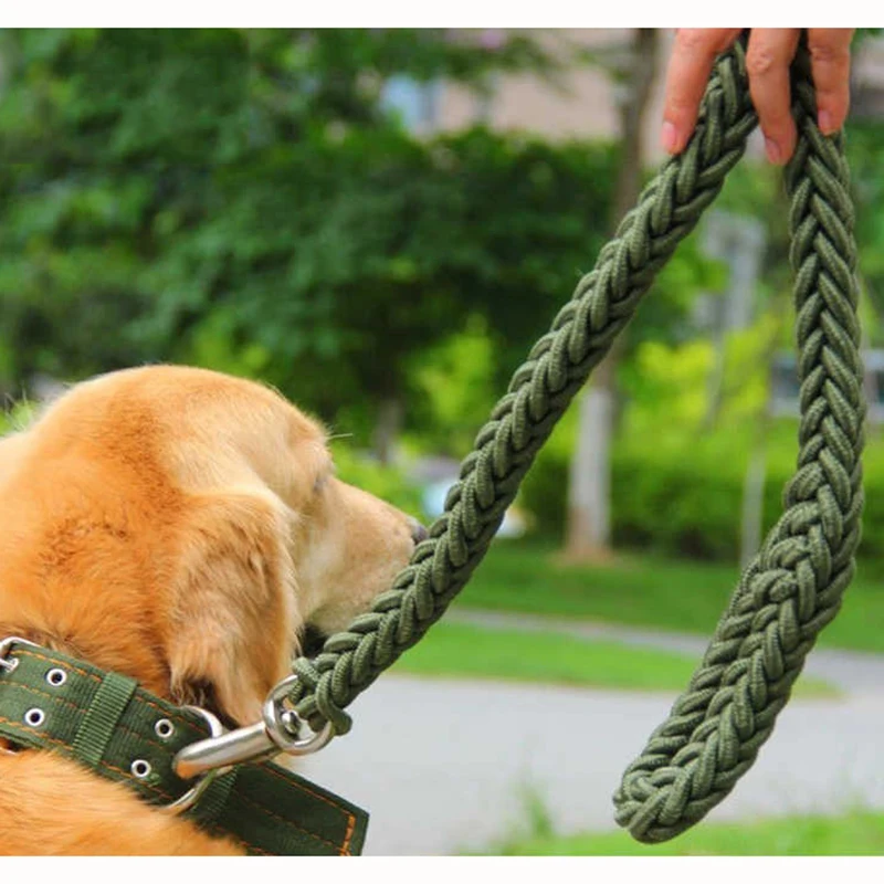 Harnais en Nylon pour chiens de taille moyenne et grande, laisse pour l'entraînement des animaux de compagnie – Image 10