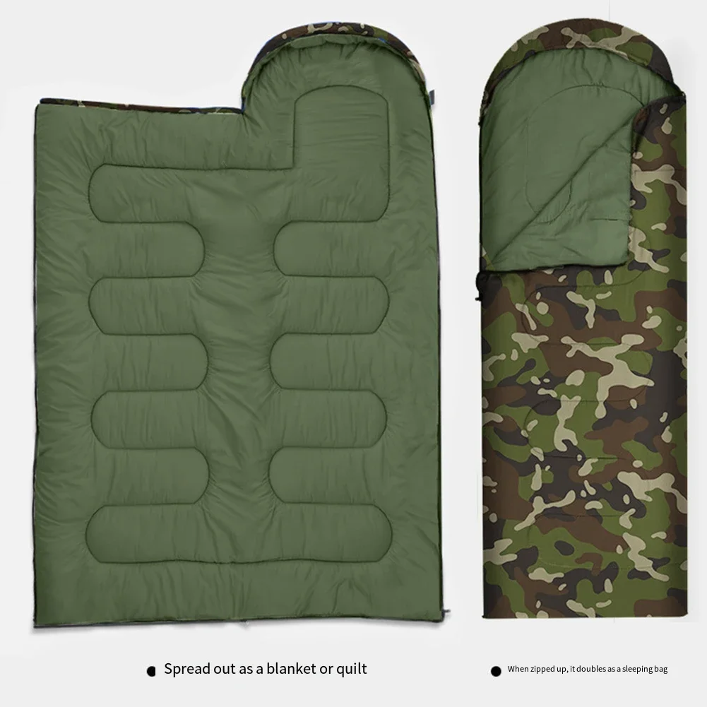 Sac de couchage camouflage 1 personne 4 saisons 0°/-10°C