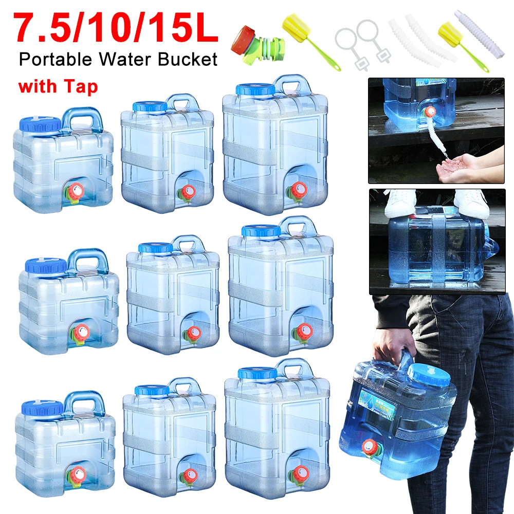 Conteneur d'eau potable 7,5/10/15 L avec robinet Réservoir divers options